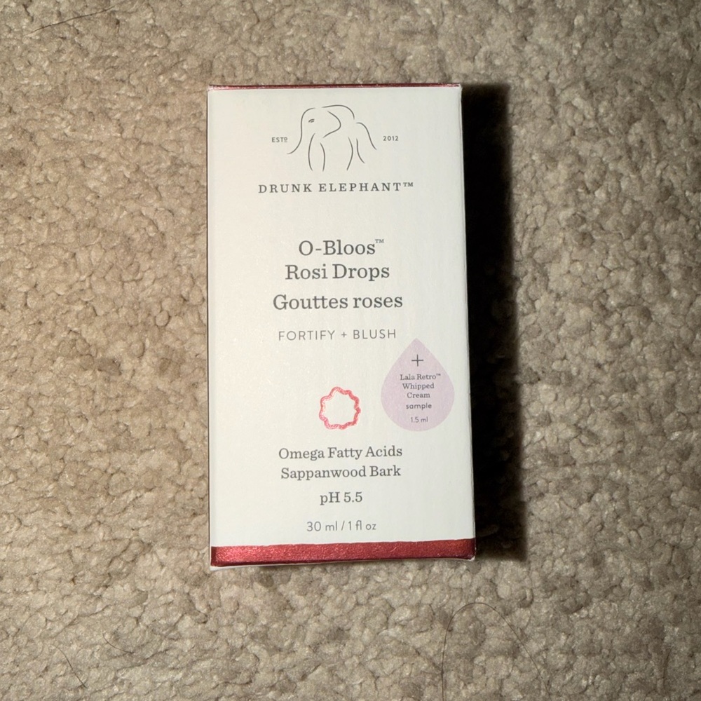 Drunk Elephant O-Bloos Rosi Drops - Cream and Pink